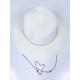 Dámský bílý slaměný klobouk s perlami